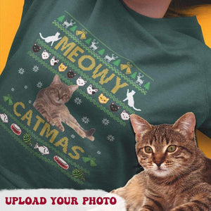 GeckoCustom Meowy Catmas Sweatshirt Hoodie Premium Shirt HN590