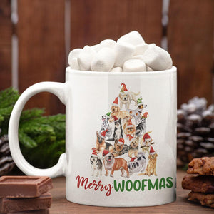 GeckoCustom Merry Catmas Woofmas Cat Dog Coffee Mug HN590