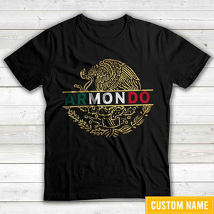 GeckoCustom Mexican Flag Eagle Shirt, K228 HN590