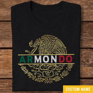 GeckoCustom Mexican Flag Eagle Shirt, K228 HN590