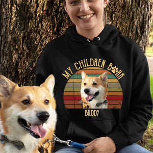 GeckoCustom My Children Bark Dog Shirt, Upload Photo Shirt HN590 Women Tee / Black Color / S