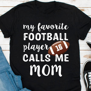 GeckoCustom My Favorite Football Player Personalized Custom Football Shirts C497 Basic Tee / Black / S