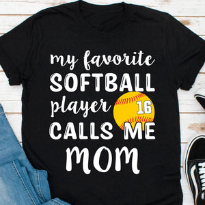 GeckoCustom My Favorite Softball Player Personalized Custom Softball Shirts C497