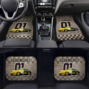 GeckoCustom Nascar Legendary Car Mats, Upload Photo Car, HN590 Font and Back Set