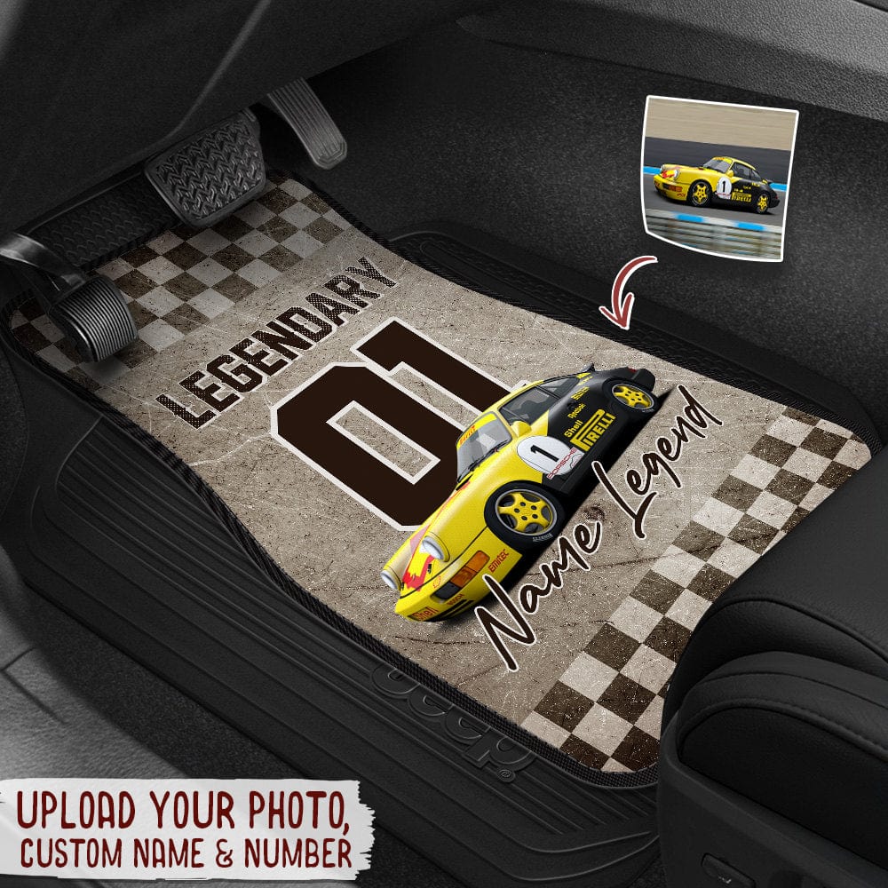 GeckoCustom Nascar Legendary Car Mats, Upload Photo Car, HN590