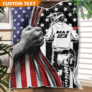 GeckoCustom Personalized Custom Motocross Blanket HN590