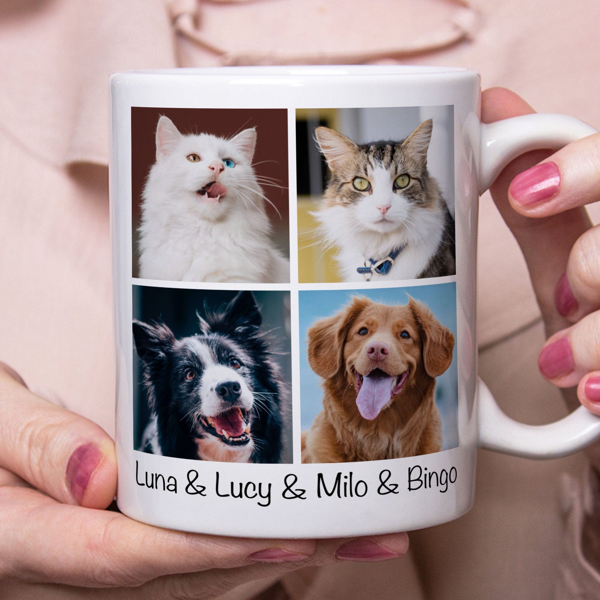 GeckoCustom Personalized Custom Photo Dog Cat Pet Coffee Mug C606 11oz