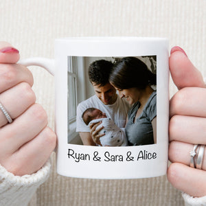 GeckoCustom Personalized Custom Photo Family Coffee Mug C606