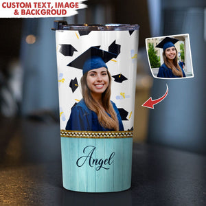 GeckoCustom Personalized Custom Photo Graduation Tumbler HN590 20 oz