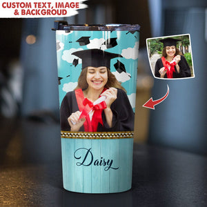 GeckoCustom Personalized Custom Photo Graduation Tumbler HN590 20 oz