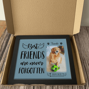 GeckoCustom Personalized Custom Picture Frame, Dog Lover Gift, Best Friends Are Never Forgotten