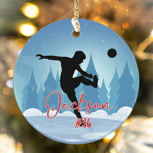 GeckoCustom Personalized Custom Soccer Ornament C529