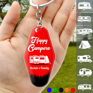 GeckoCustom Quote Camping Keychain, Camping Gift, Custom Rv Camping HN590