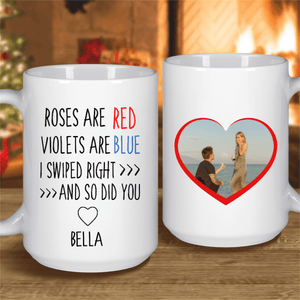 GeckoCustom Roses Are Red Violets Are Blue Custom Mug 15oz