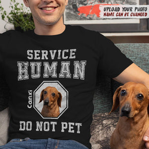 GeckoCustom Service Human Front Dog Shirt, T286 HN590