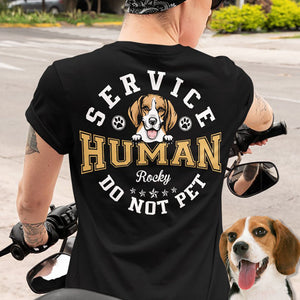 GeckoCustom Service Human Personalized Custom Dog Backside Shirt C433