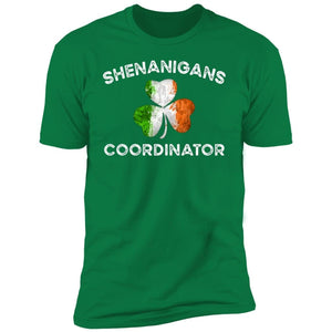 GeckoCustom Shenanigans Coordinator Premium Tee / Kelly Green / X-Small