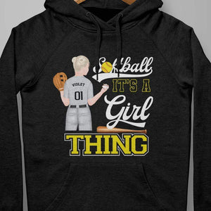 GeckoCustom Softball Shirt, It's A Girl Thing Shirt, Softball Girl Shirt