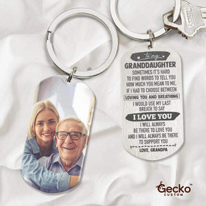 GeckoCustom Sometimes It's Hard To Find Word Family Metal Keychain HN590