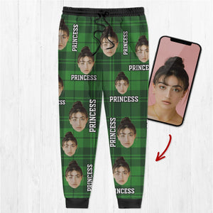 GeckoCustom St. Patrick's Day Custom Human Face Photo Irish Sweatpants K228 HN590 For Man / XS