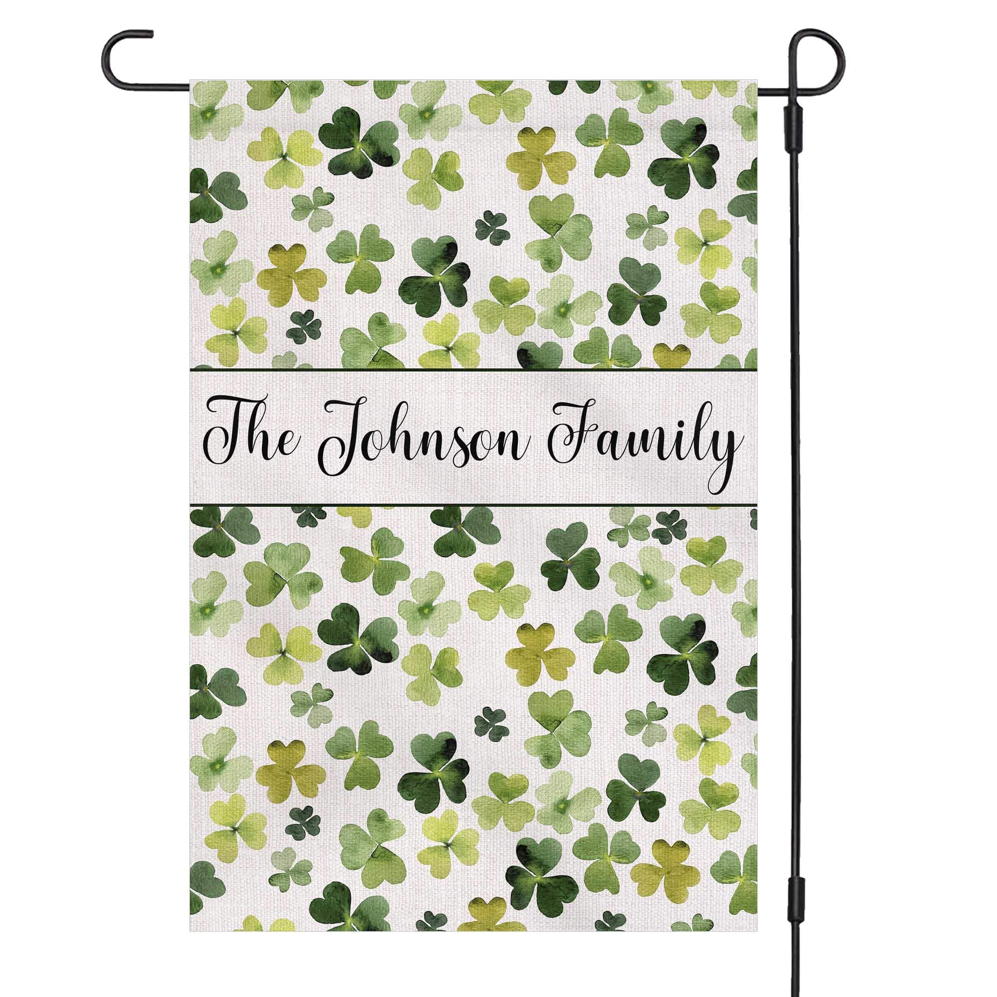 GeckoCustom St. Patricks Day Custom Garden Flag H162 12"x18"