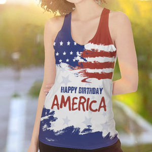 GeckoCustom The America Flag America Tanktop, HN590