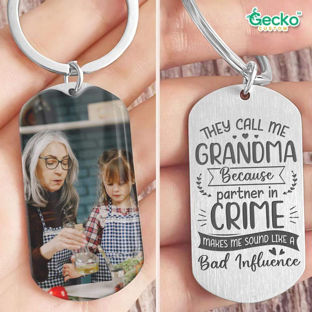 GeckoCustom They Call Me Grandma Family Metal Keychain HN590 No Gift box