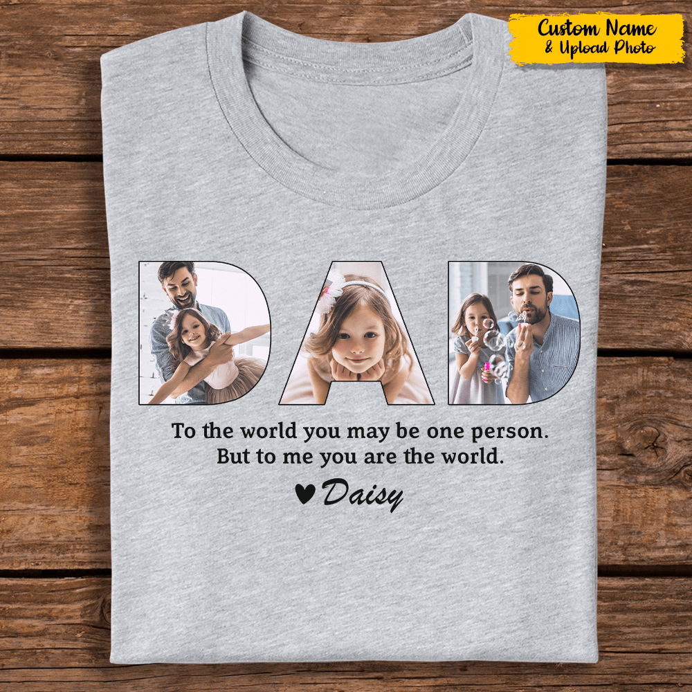 GeckoCustom To Me You Are The World Family Shirt, K228 HN590