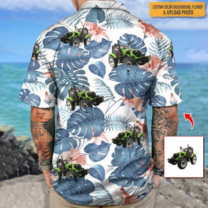 GeckoCustom Upload Car Photo For Tractor Hawaiian Shirt T286 HN590