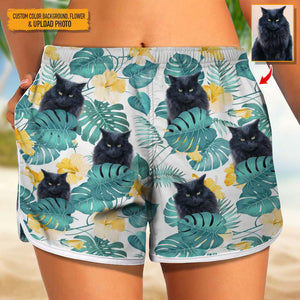 GeckoCustom Upload Pet Photo Women's Beach Short N304 HN590