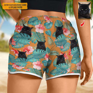 GeckoCustom Upload Pet Photo Women's Beach Short N304 HN590