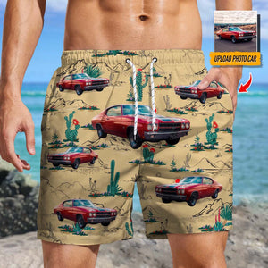 GeckoCustom Upload Photo Car Beach Short, N304 HN590