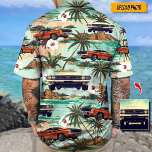 GeckoCustom Upload Photo Muscle Car Hawaiian Shirt, N304 HN590