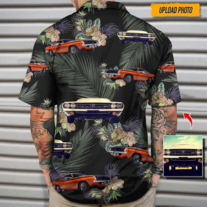 GeckoCustom Upload Photo Muscle Car Hawaiian Shirt, N304 HN590