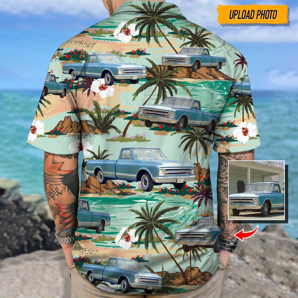 GeckoCustom Upload Photo Truck Hawaiian Shirt, N304 HN590