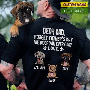 GeckoCustom We Woof You Every Day Dog Shirt K228 HN590