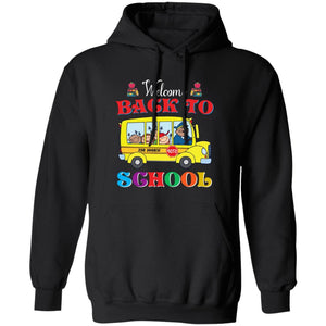 GeckoCustom Welcome Back To School Shirt H425 Pullover Hoodie / Black / S