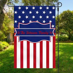 GeckoCustom Welcome Flag 4th Of July Personalized Custom Garden Flag H379 12"x18"