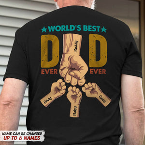 GeckoCustom World's Best Dad Ever Ever Family Shirt, HN590